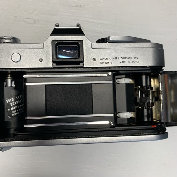 Canon TL QL 35mm Film SLR Camera w. FL 50mm 1:1.8 Lens -Light- Not Tested - USA - Picture 10 of 16